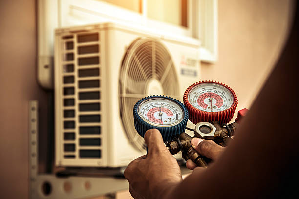 Professional Hvac technician working in Clements, CA
